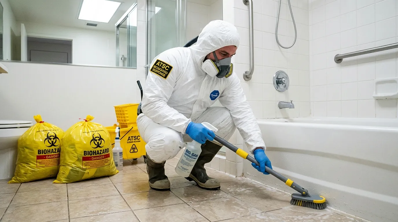 Decontamination equipment deployed for Blood Cleanup in Warrenton